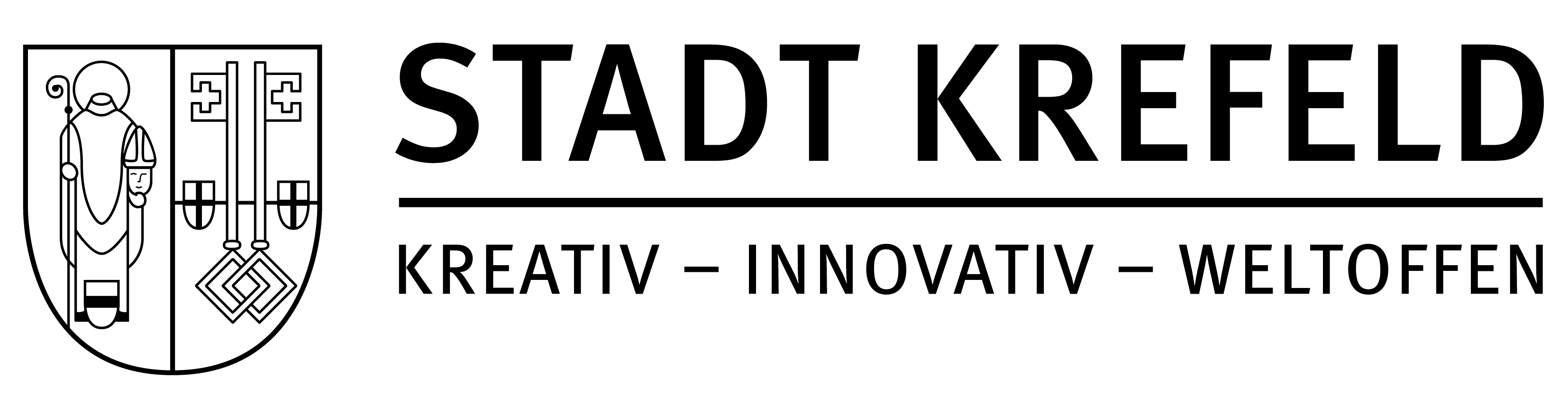 Logo: Logo der Stadt Krefeld - Kreativ, Innovativ, Weltoffen